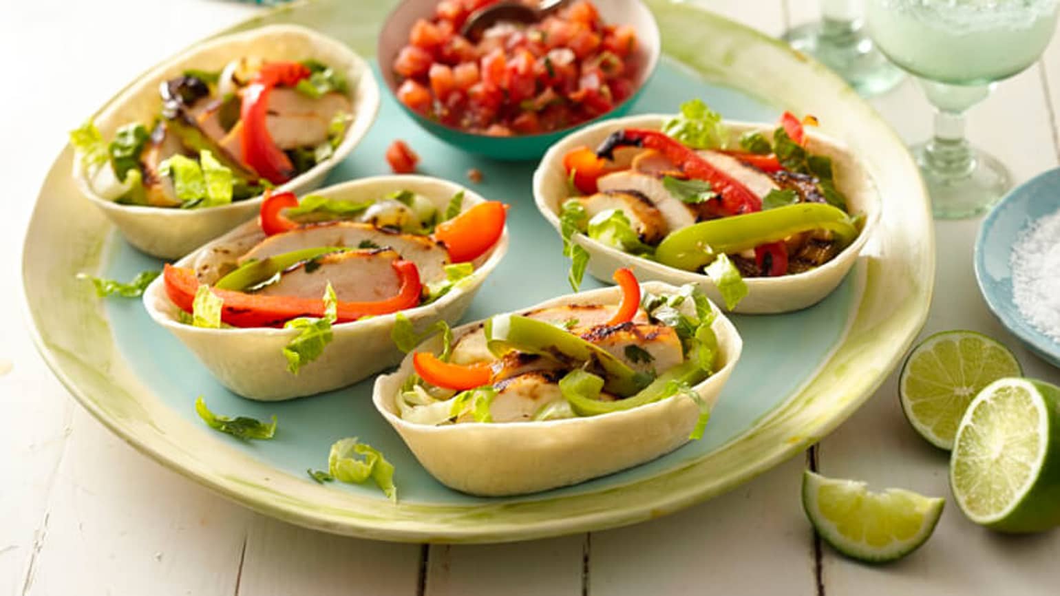 Grilled Chicken Fajita Boats